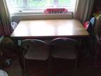 dining table and 4 chairs,  solid wood ,  dining table...